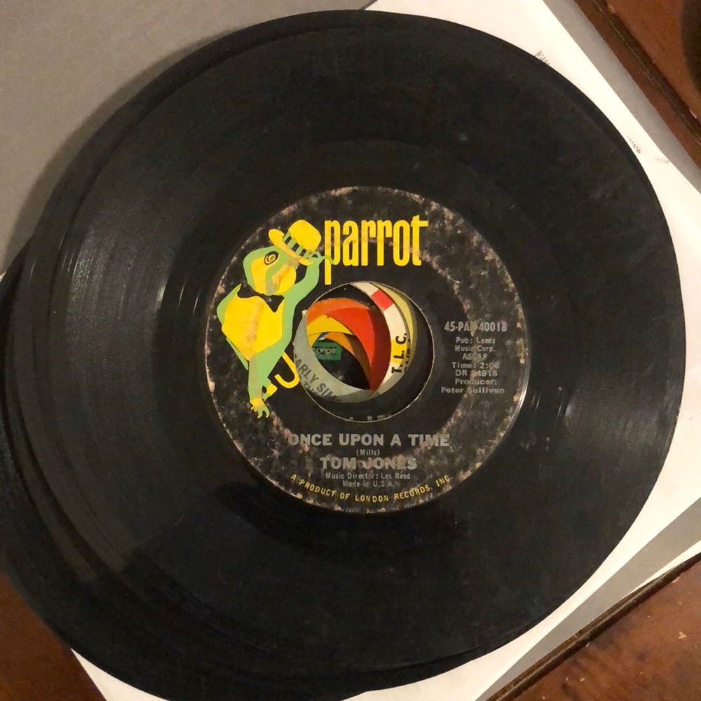 Tom Jones I'll Never Fall In Love Again Vinyl 45 Record
